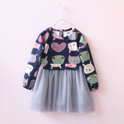Robes pour fille DOUMATONGZHUANG en coton - Ref 2046677