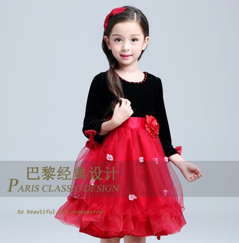 Robes pour fille en velours côtelé - Ref 2046748