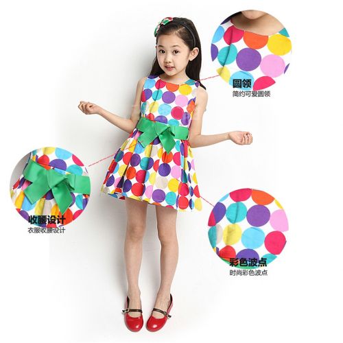 Robes pour fille en mousseline de soie - Ref 2046754