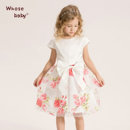Robes pour fille WHOSEBABY en Toile de coton - Ref 2047692