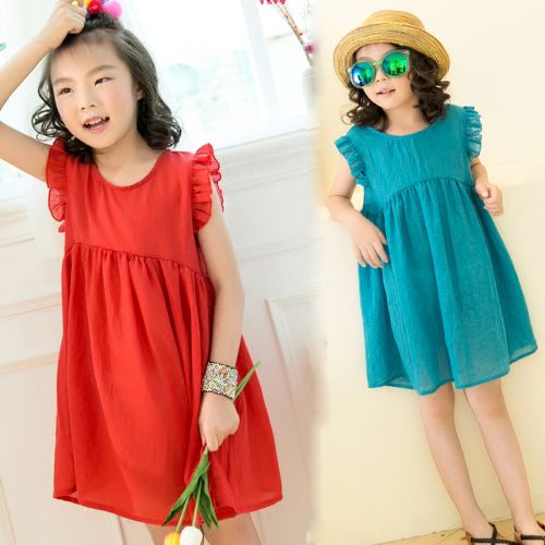 Robes pour fille en Toile de coton - Ref 2047695