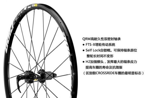 Roues de vélo Mountain Bike MAVIC - Ref 2360802