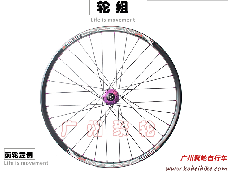 Roues de vélo Mountain Bike HOPE 26 pouces - Ref 2360857