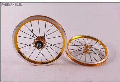Roues de vélo 14 pouces - Ref 2363234