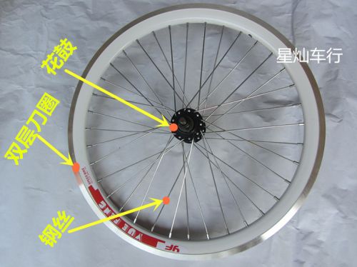 Roues de vélo 20 pouces - Ref 2366576