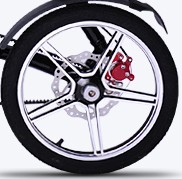 Roues de vélo cyclisme sur route 16 pouces - Ref 2379815