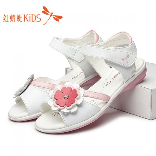 Sandales enfants en cuir REDDRAGONFLY pour été - semelle fond composite Ref 1050832