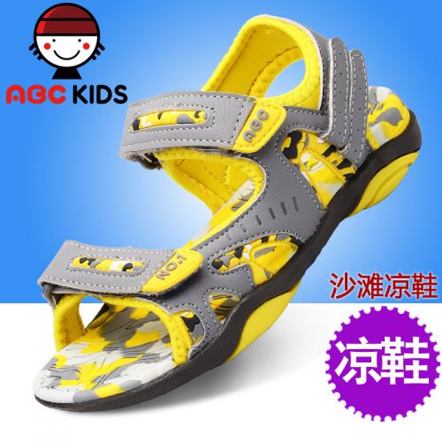 Sandales enfants en cuir synthétique ABCKIDS pour été - semelle caoutchouc Wear Ref 1051091