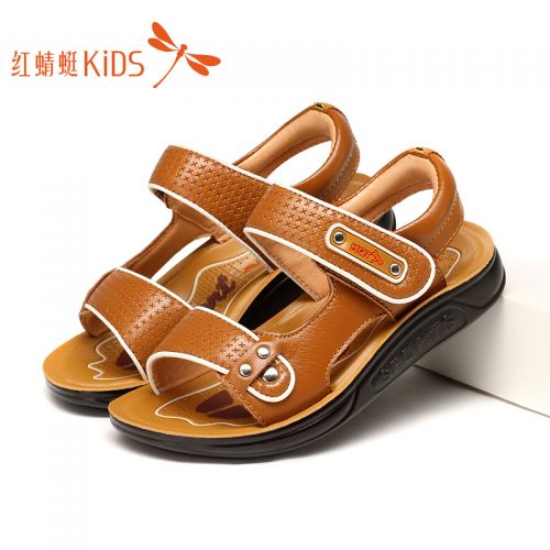 Sandales enfants en cuir REDDRAGONFLY pour été - semelle PU Ref 1051200