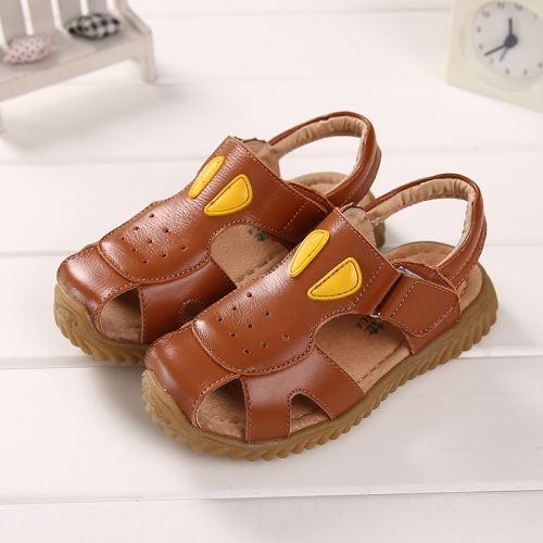 Sandales enfants en cuir Baotou pour été - Ref 1051342