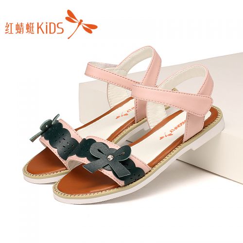 Sandales enfants en cuir synthétique REDDRAGONFLY pour été - semelle caoutchouc Ref 1051420