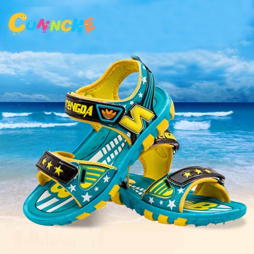 Sandales enfants en Cuir spatial CONNCHE pour printemps - semelle mousse Ref 1051430