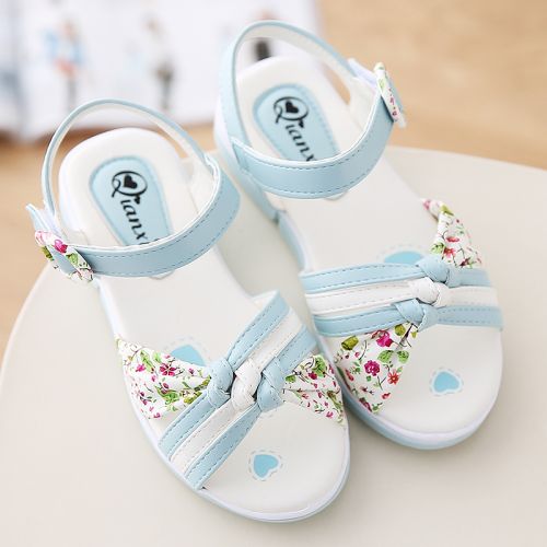 Sandales enfants en Cuir spatial coutures cuir pour été - semelle caoutchouc Ref 1051442