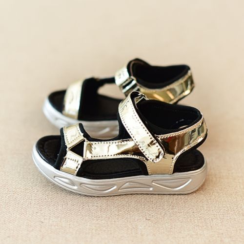 Sandales enfants en Cuir spatial coutures cuir pour été - Ref 1051553