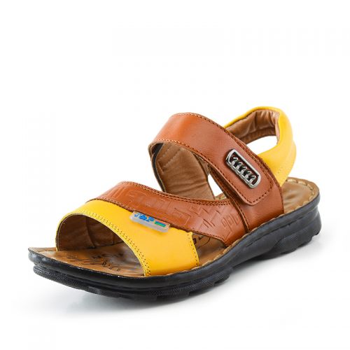 Sandales enfants en cuir pour été - semelle caoutchouc Wear Ref 1051601