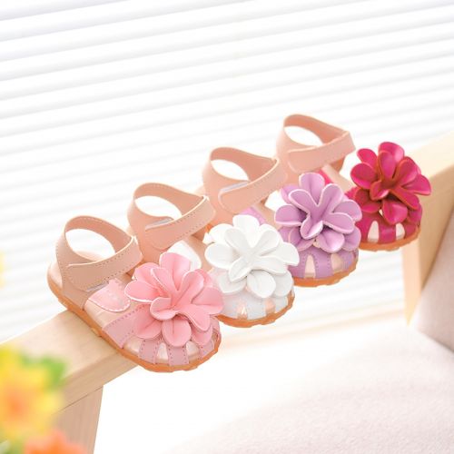 Sandales enfants en Cuir spatial CFENG Baotou brodé pour été - Ref 1051609