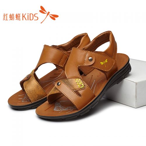 Sandales enfants en cuir REDDRAGONFLY pour été - semelle PU Ref 1051687