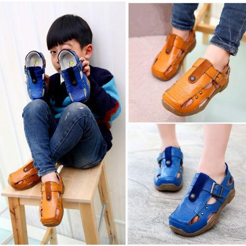 Sandales enfants en cuir Baotou pour été - Ref 1051728