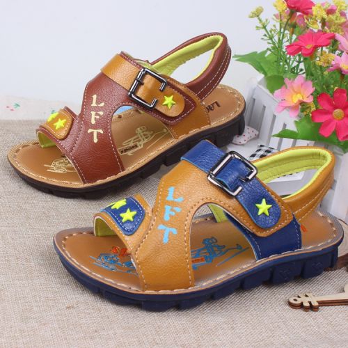 Sandales enfants en Cuir spatial LAOFATOU coutures cuir pour été - semelle Melaleuca Ref 1051764
