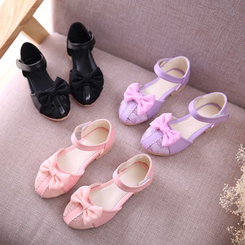 Sandales enfants en PU Baotou creux pour été - Ref 1051860