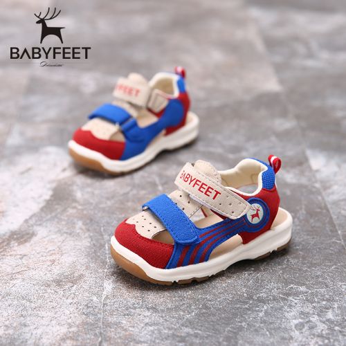 Sandales enfants en similicuir BABYFEET Baotou pour été - Ref 1051984