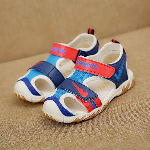 Sandales enfants en Cuir spatial Baotou coutures cuir pour été - Ref 1052048