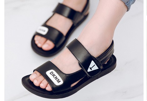 Sandales enfants en cuir métal pour été - semelle plastique Ref 1052083