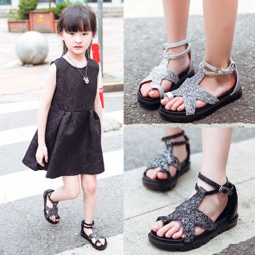 Sandales enfants en PU tong paillette pour été - semelle caoutchouc Wear Ref 1052139