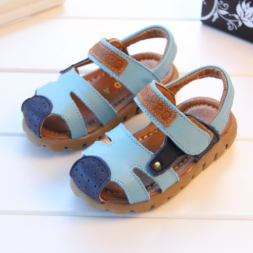 Sandales enfants en cuir Baotou pour été - Ref 1052163