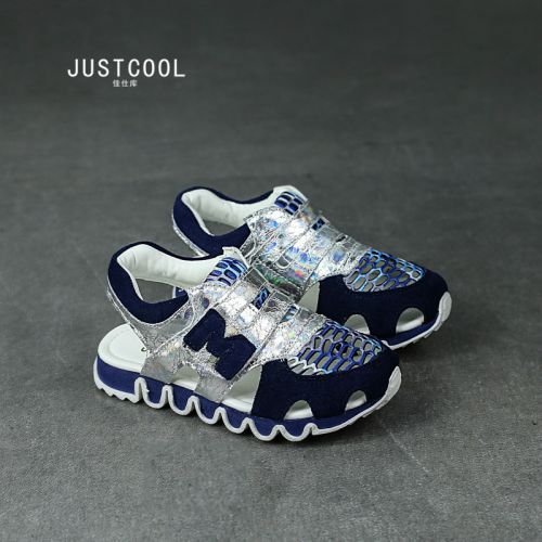 Sandales enfants en cuir synthétique JUSTCOOL Baotou pour été - semelle fond composite Ref 1052189