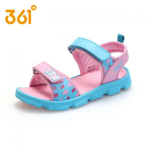 Sandales enfants en Cuir spatial pour été - semelle caoutchouc Ref 1052422