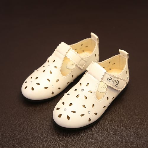 Sandales enfants en PU Baotou creux pour printemps - semelle caoutchouc Ref 1052434