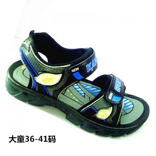 Sandales enfants en cuir synthétique pour été - semelle caoutchouc Wear Ref 1052445
