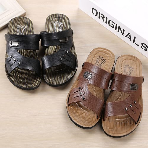 Sandales enfants coutures en cuir pour été - Ref 1052464