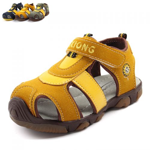 Sandales enfants en Cuir spatial Baotou rivet pour été - semelle caoutchouc Ref 1052473
