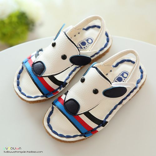 Sandales enfants en PU coutures cuir pour été - Ref 1052474