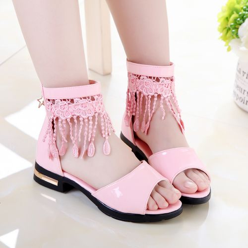 Sandales enfants en PU avec perles pour été - Ref 1052567