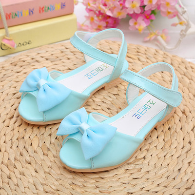 Sandales enfants en PU Tête de poisson avec perles pour été - Ref 1052662