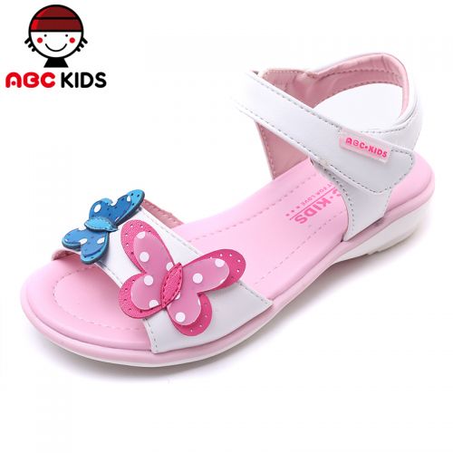 Sandales enfants en PU ABCKIDS coutures cuir pour été - semelle fond composite Ref 1052678
