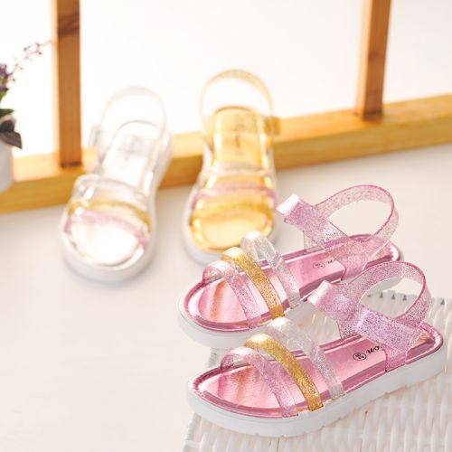 Sandales enfants en PU paillette pour été - semelle plastique Ref 1052719