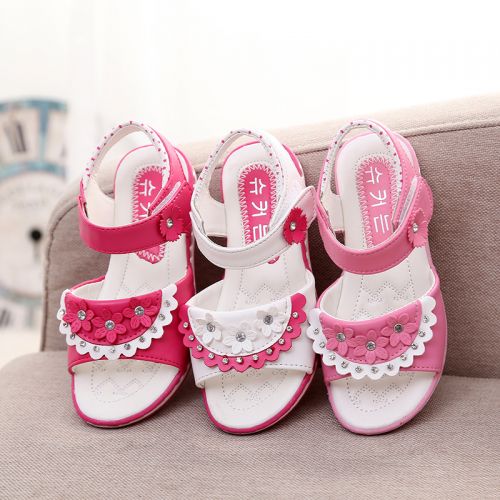 Sandales enfants en PU PROOUCT paillette pour été - semelle plastique Ref 1052796
