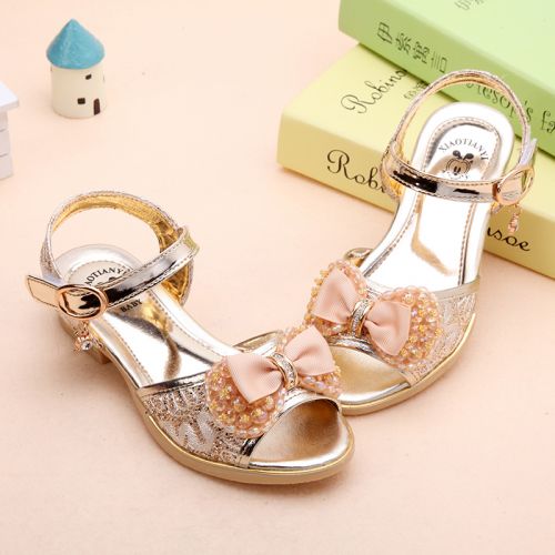 Sandales enfants en PU LICKRAT avec perles pour été - Ref 1052886