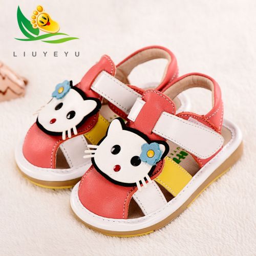Sandales enfants en cuir Baotou pour été - Ref 1053025