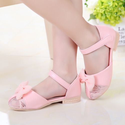 Sandales enfants en PU Baotou coutures cuir pour été - semelle caoutchouc Ref 1053217