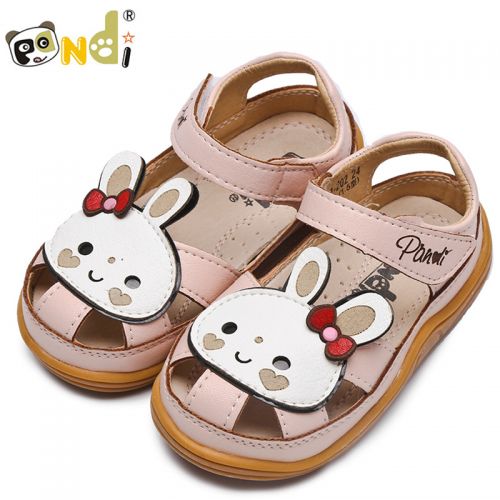Sandales enfants en Cuir spatial Baotou pour été - semelle caoutchouc Ref 1053279