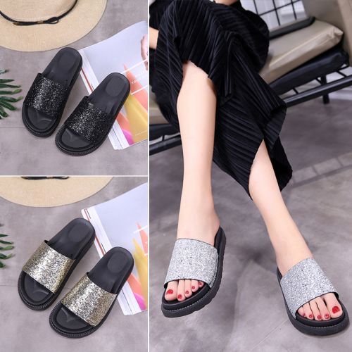 Sandales femme en PU - semelle caoutchouc Ref 2666115