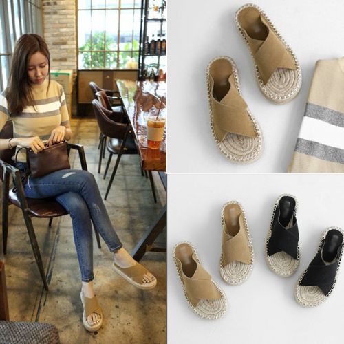 Sandales femme en tissu - Ref 2666138