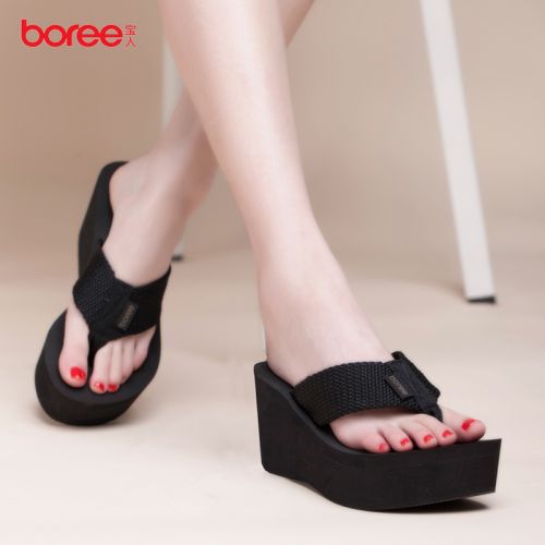 Sandales femme BOREE en tissu - semelle caoutchouc Ref 2666151