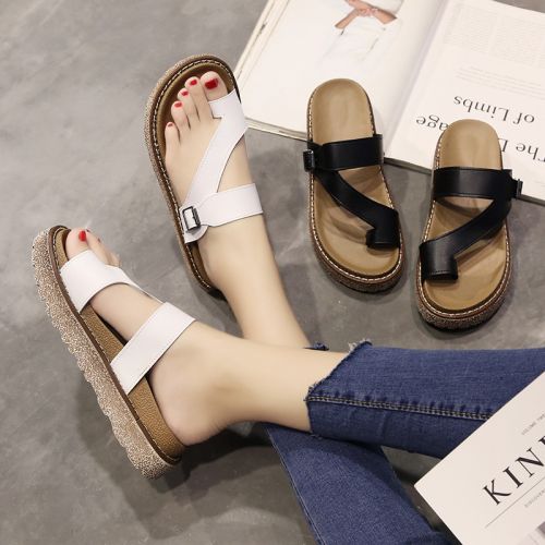 Sandales femme en fibre superfine - semelle polyurethane Ref 2666193