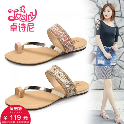 Sandales femme JOSINY en Une variete de materiaux epissage - semelle caoutchouc Ref 2666205